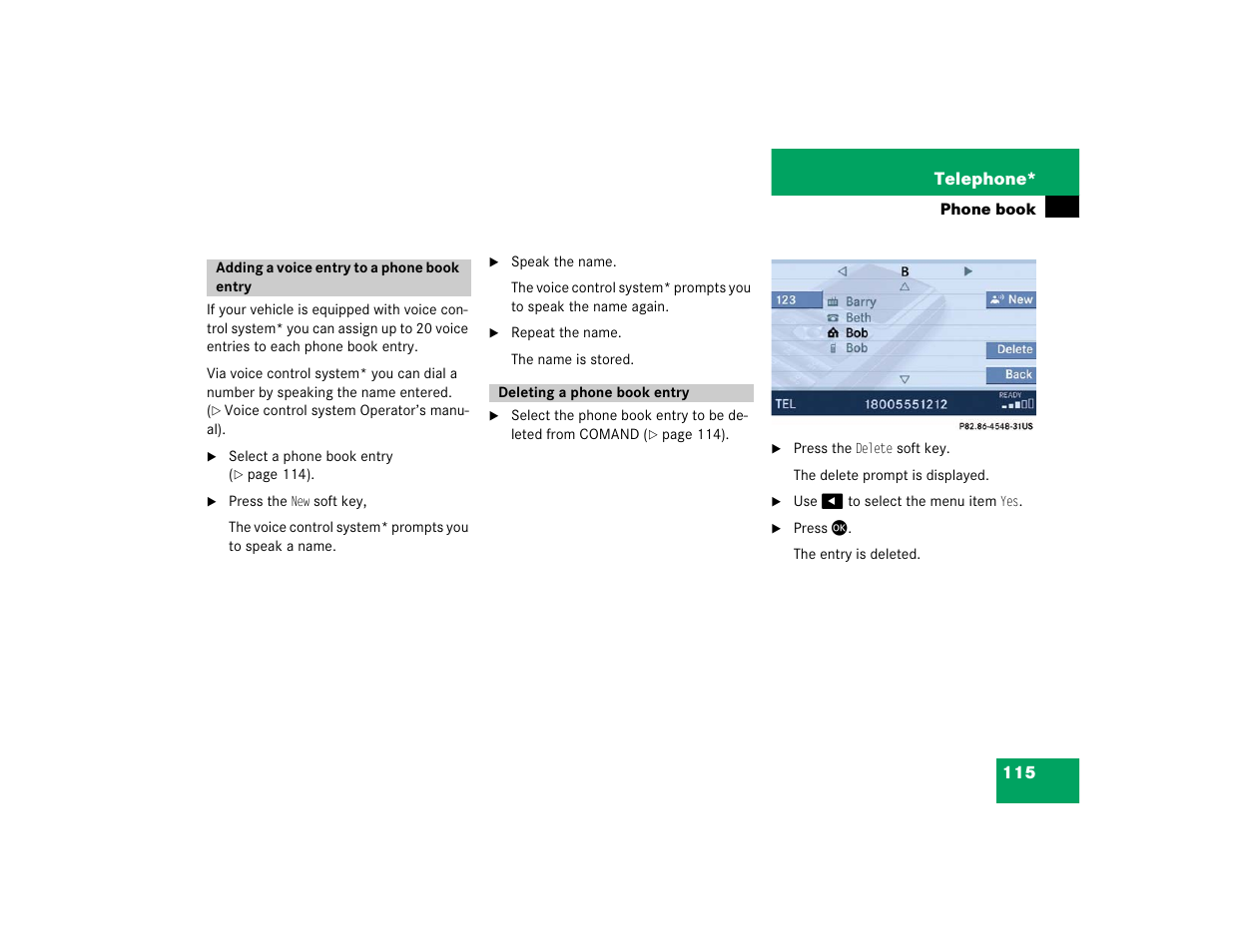 Mercedes-Benz SLK-Class 2005 COMAND Manual User Manual | Page 116 / 215