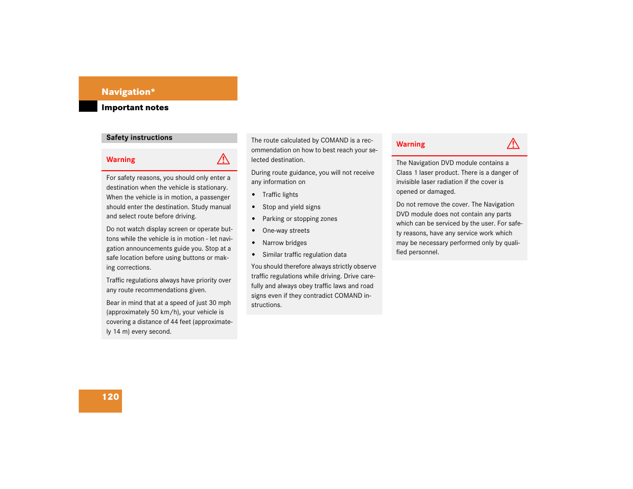 Mercedes-Benz SLK-Class 2005 COMAND Manual User Manual | Page 121 / 215