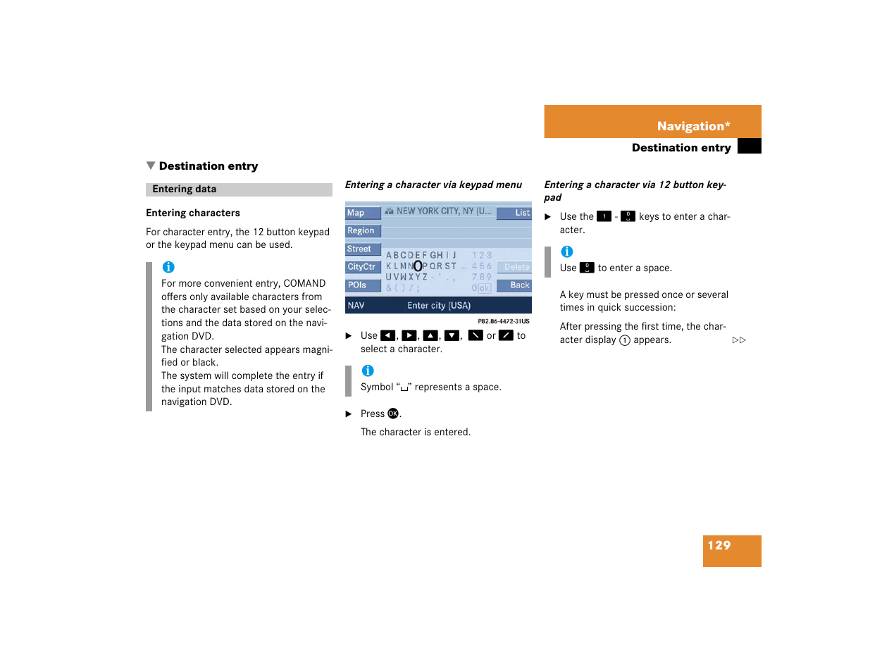 Mercedes-Benz SLK-Class 2005 COMAND Manual User Manual | Page 130 / 215