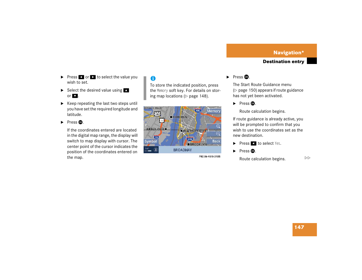 Mercedes-Benz SLK-Class 2005 COMAND Manual User Manual | Page 148 / 215