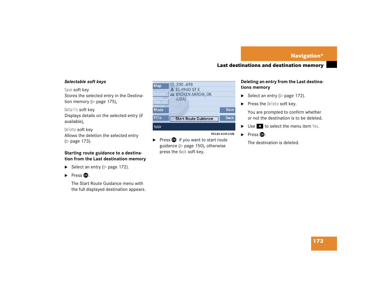 Mercedes-Benz SLK-Class 2005 COMAND Manual User Manual | Page 174 / 215