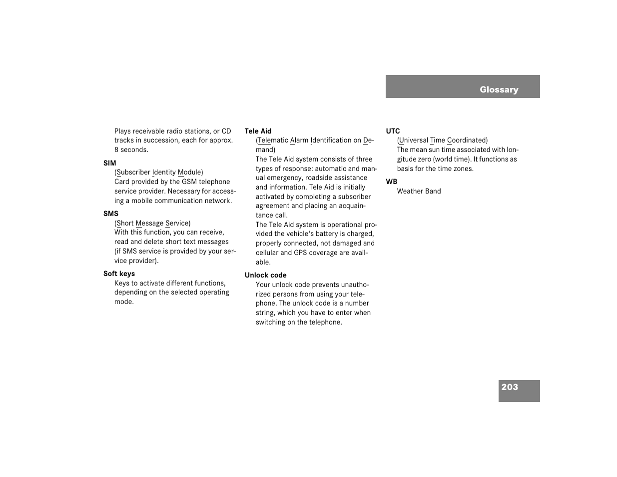 Mercedes-Benz SLK-Class 2005 COMAND Manual User Manual | Page 204 / 215