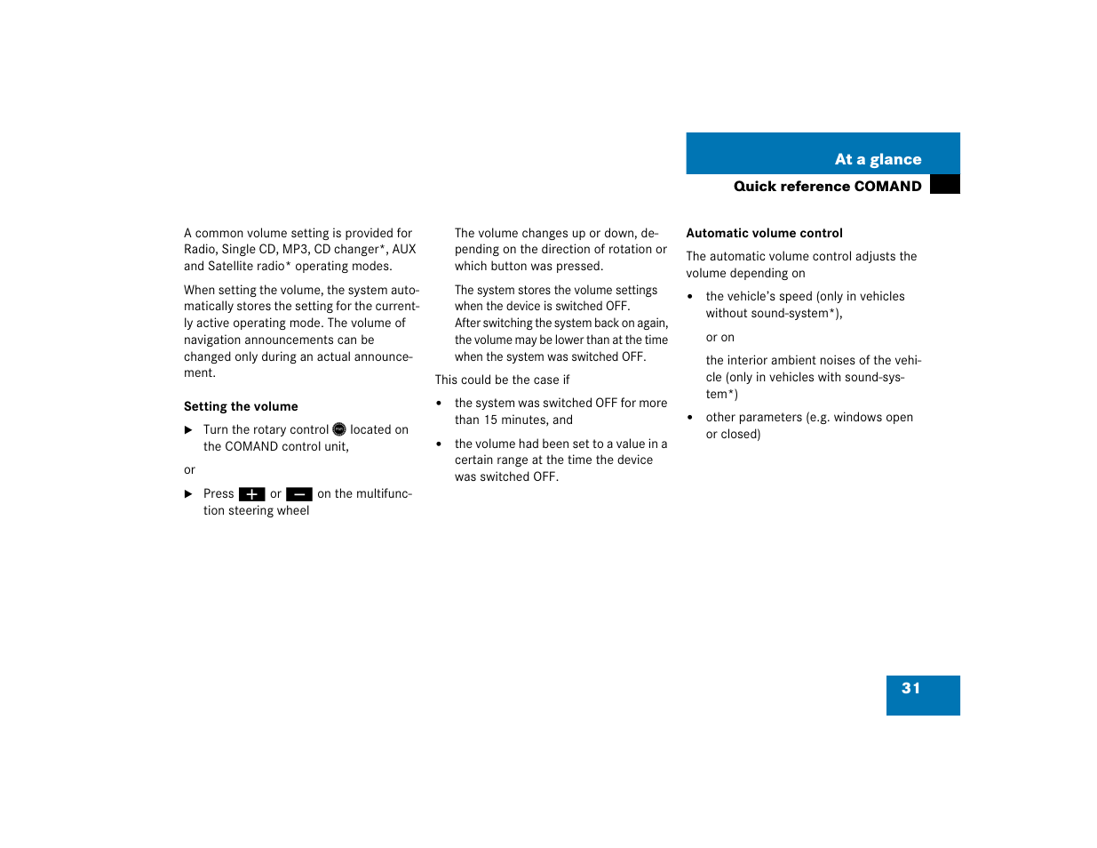 Mercedes-Benz SLK-Class 2005 COMAND Manual User Manual | Page 32 / 215