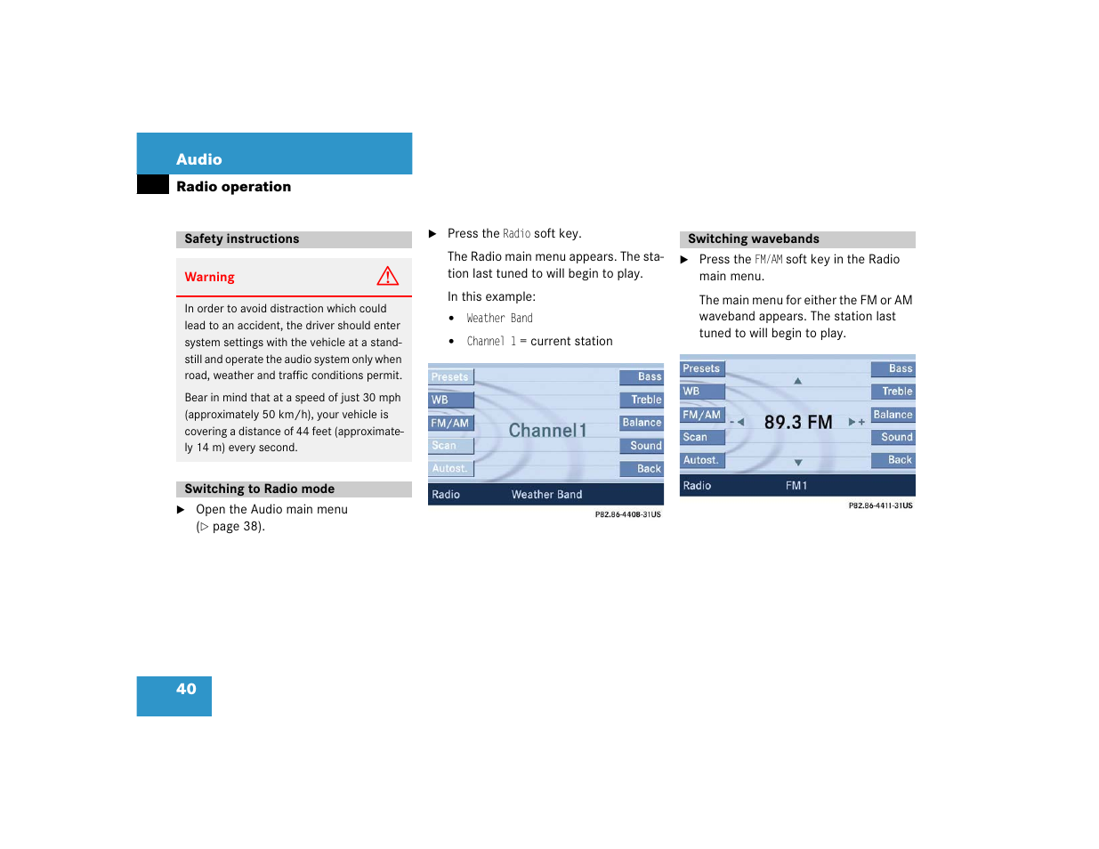 Mercedes-Benz SLK-Class 2005 COMAND Manual User Manual | Page 41 / 215