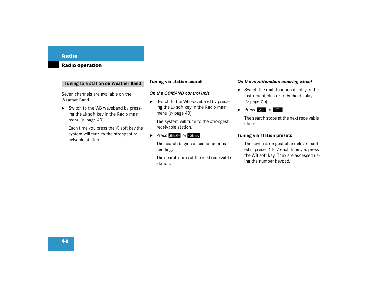 Mercedes-Benz SLK-Class 2005 COMAND Manual User Manual | Page 47 / 215