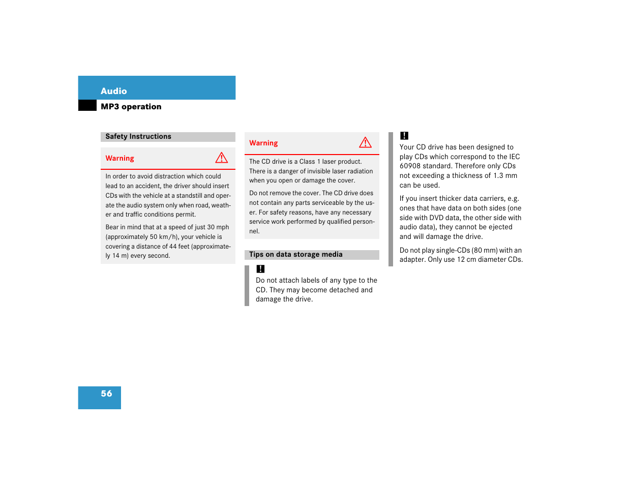 Mercedes-Benz SLK-Class 2005 COMAND Manual User Manual | Page 57 / 215