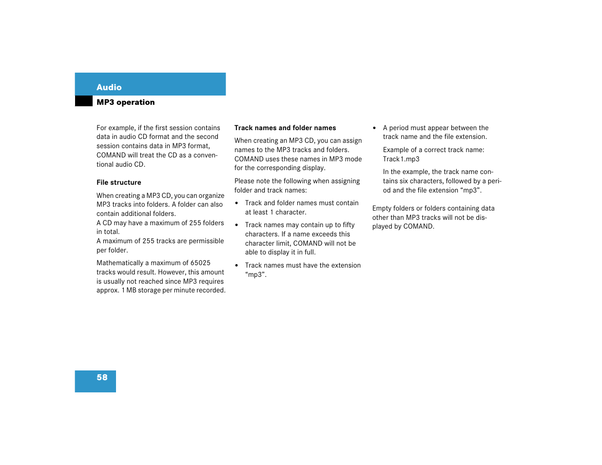 Mercedes-Benz SLK-Class 2005 COMAND Manual User Manual | Page 59 / 215