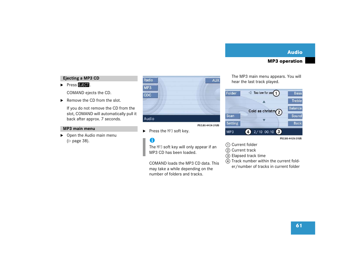 Mercedes-Benz SLK-Class 2005 COMAND Manual User Manual | Page 62 / 215