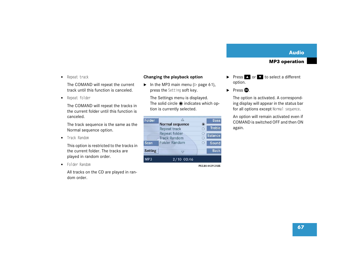 Mercedes-Benz SLK-Class 2005 COMAND Manual User Manual | Page 68 / 215