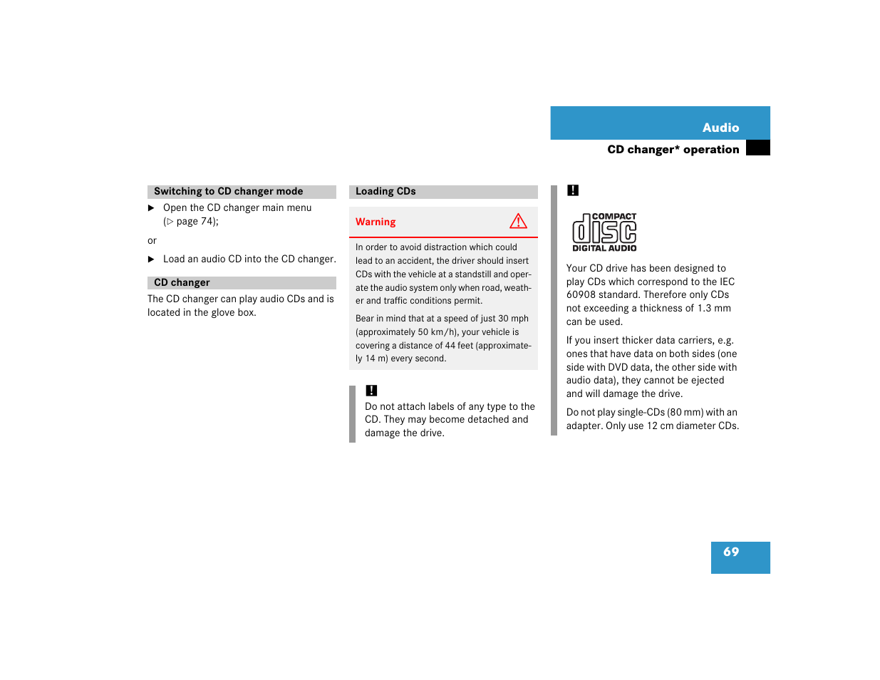 Mercedes-Benz SLK-Class 2005 COMAND Manual User Manual | Page 70 / 215