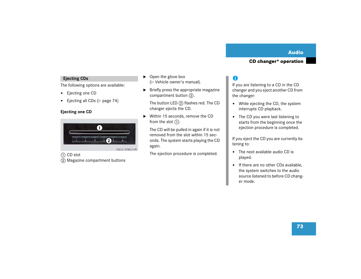 Mercedes-Benz SLK-Class 2005 COMAND Manual User Manual | Page 74 / 215