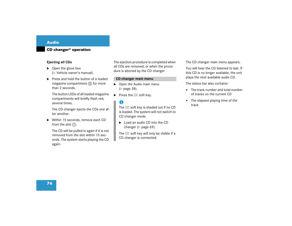 Mercedes-Benz SLK-Class 2005 COMAND Manual User Manual | Page 75 / 215