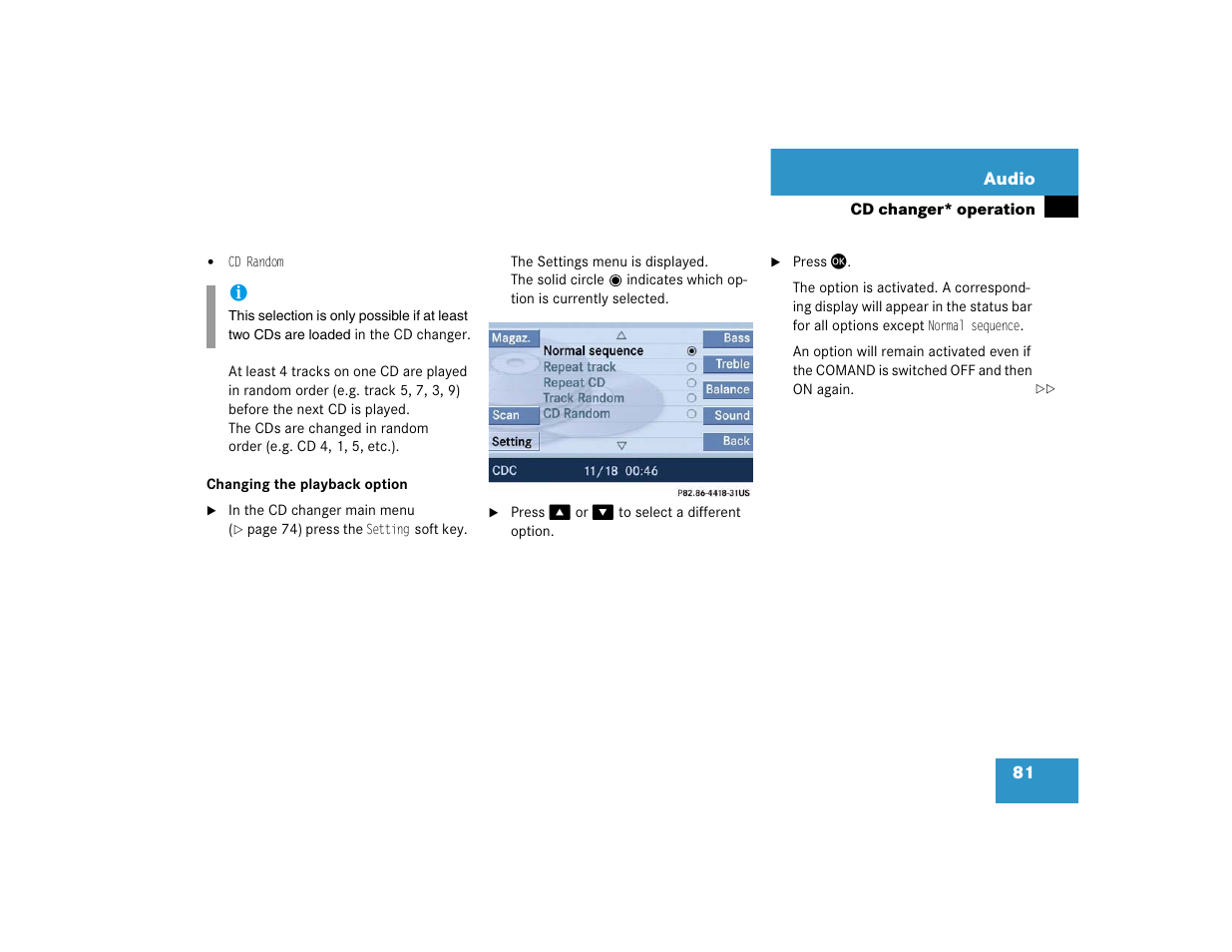 Mercedes-Benz SLK-Class 2005 COMAND Manual User Manual | Page 82 / 215