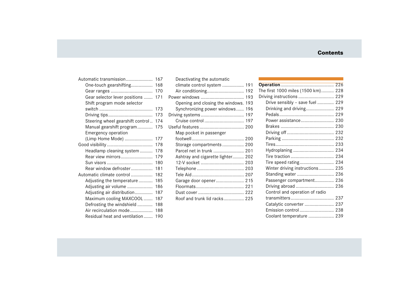 Mercedes-Benz SLR-Class 2005 User Manual | Page 10 / 417
