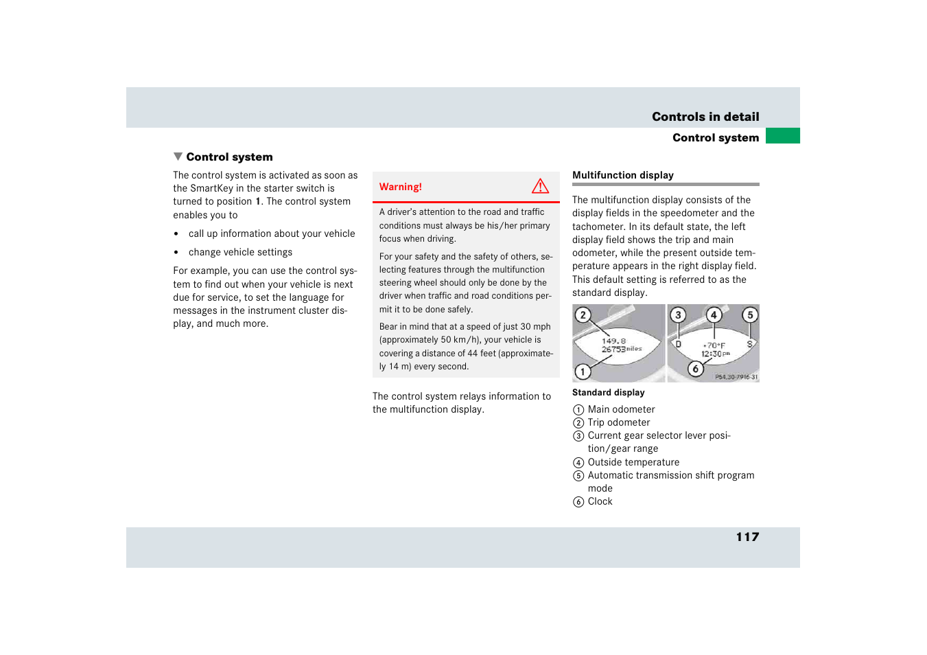 Mercedes-Benz SLR-Class 2005 User Manual | Page 118 / 417