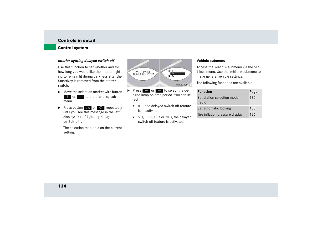 Mercedes-Benz SLR-Class 2005 User Manual | Page 135 / 417