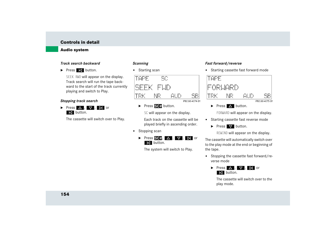 Mercedes-Benz SLR-Class 2005 User Manual | Page 155 / 417