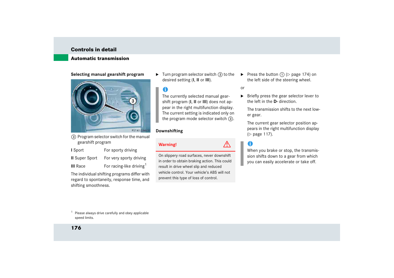 Mercedes-Benz SLR-Class 2005 User Manual | Page 177 / 417