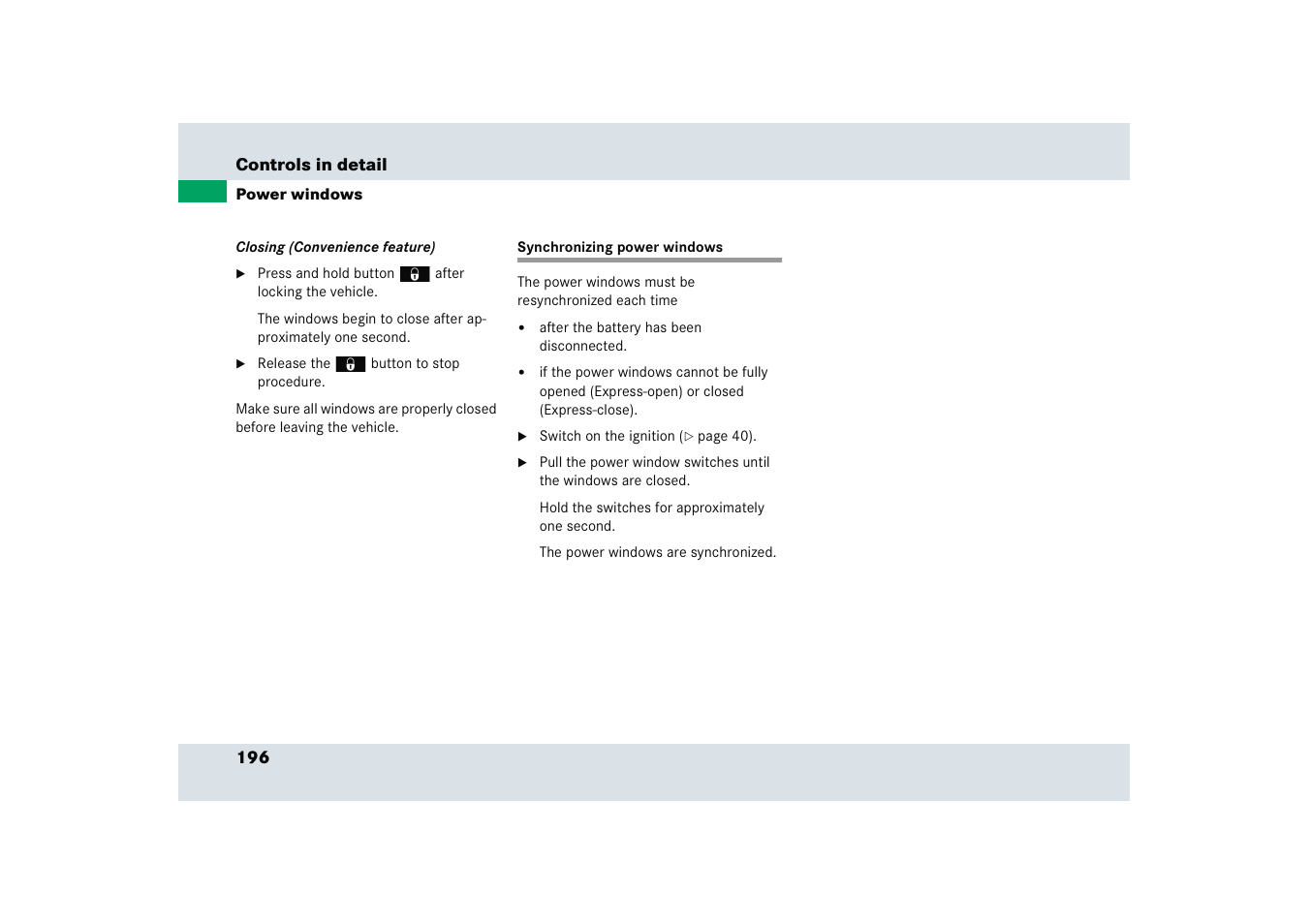 Mercedes-Benz SLR-Class 2005 User Manual | Page 197 / 417