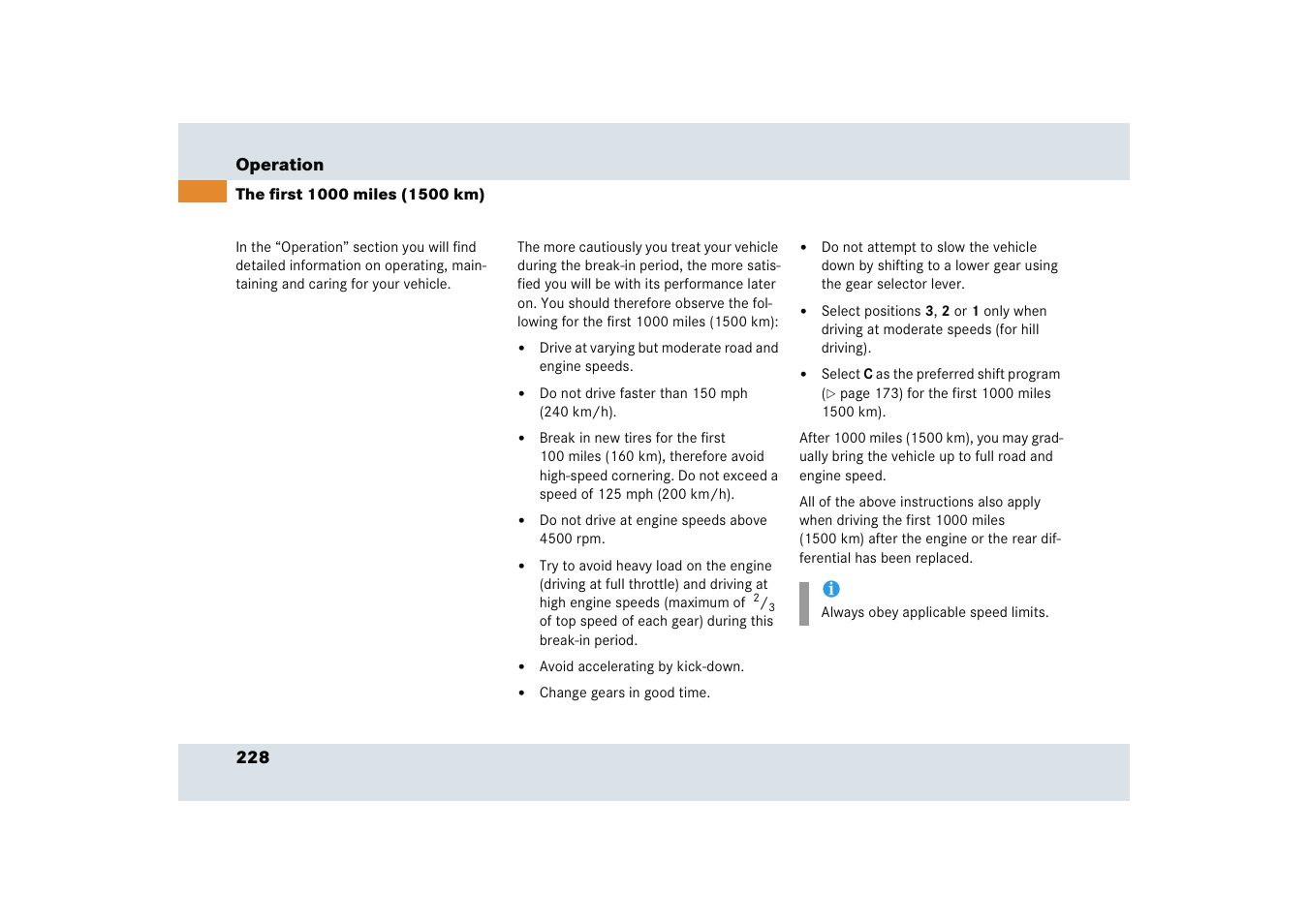 Mercedes-Benz SLR-Class 2005 User Manual | Page 229 / 417