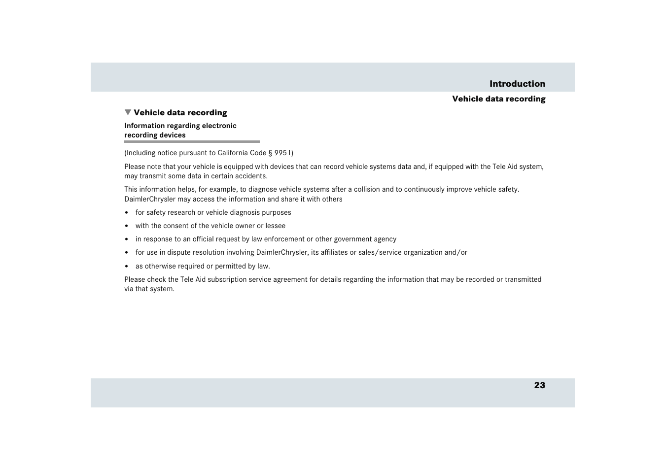 Mercedes-Benz SLR-Class 2005 User Manual | Page 24 / 417