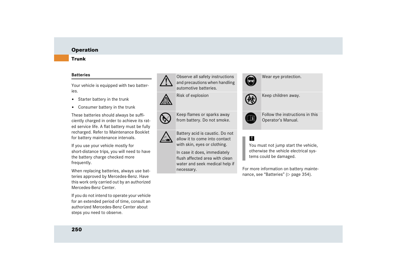 Mercedes-Benz SLR-Class 2005 User Manual | Page 251 / 417