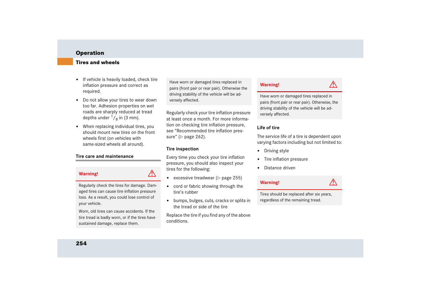 Mercedes-Benz SLR-Class 2005 User Manual | Page 255 / 417
