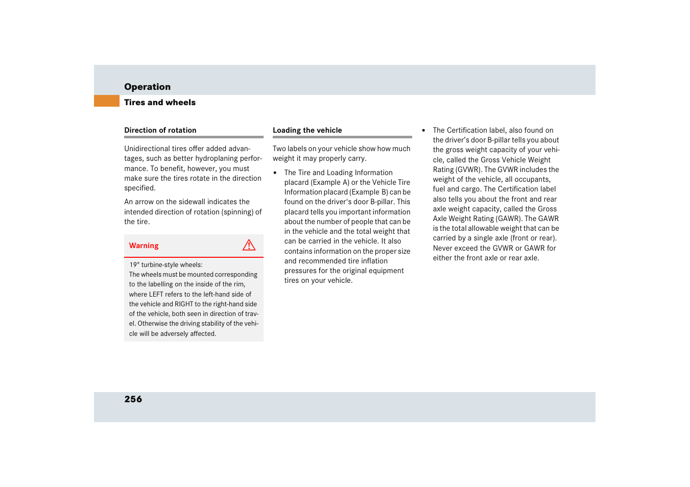 Mercedes-Benz SLR-Class 2005 User Manual | Page 257 / 417