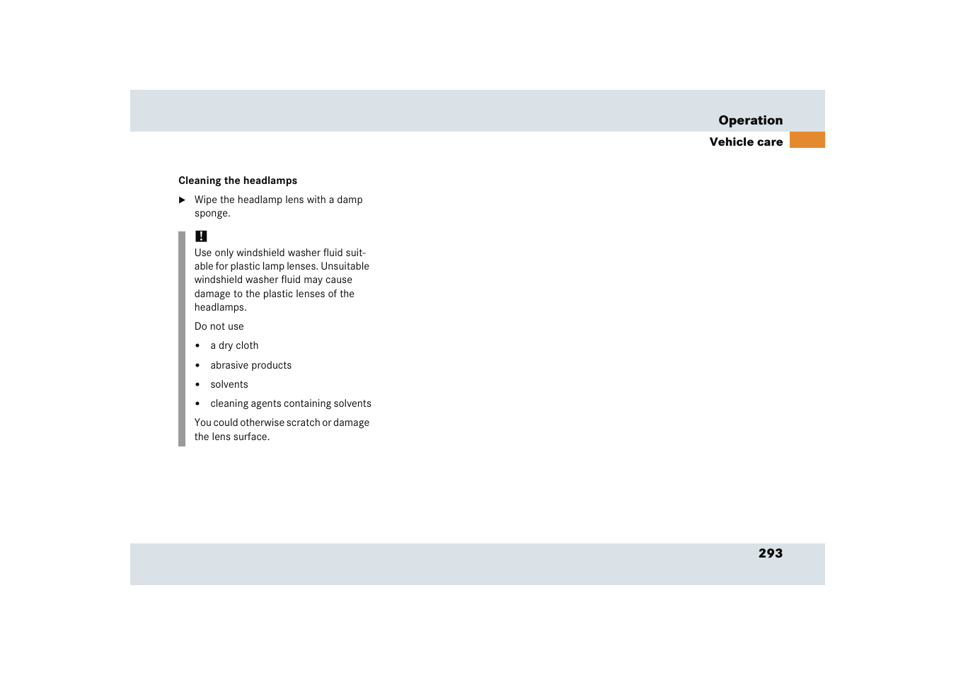Mercedes-Benz SLR-Class 2005 User Manual | Page 294 / 417