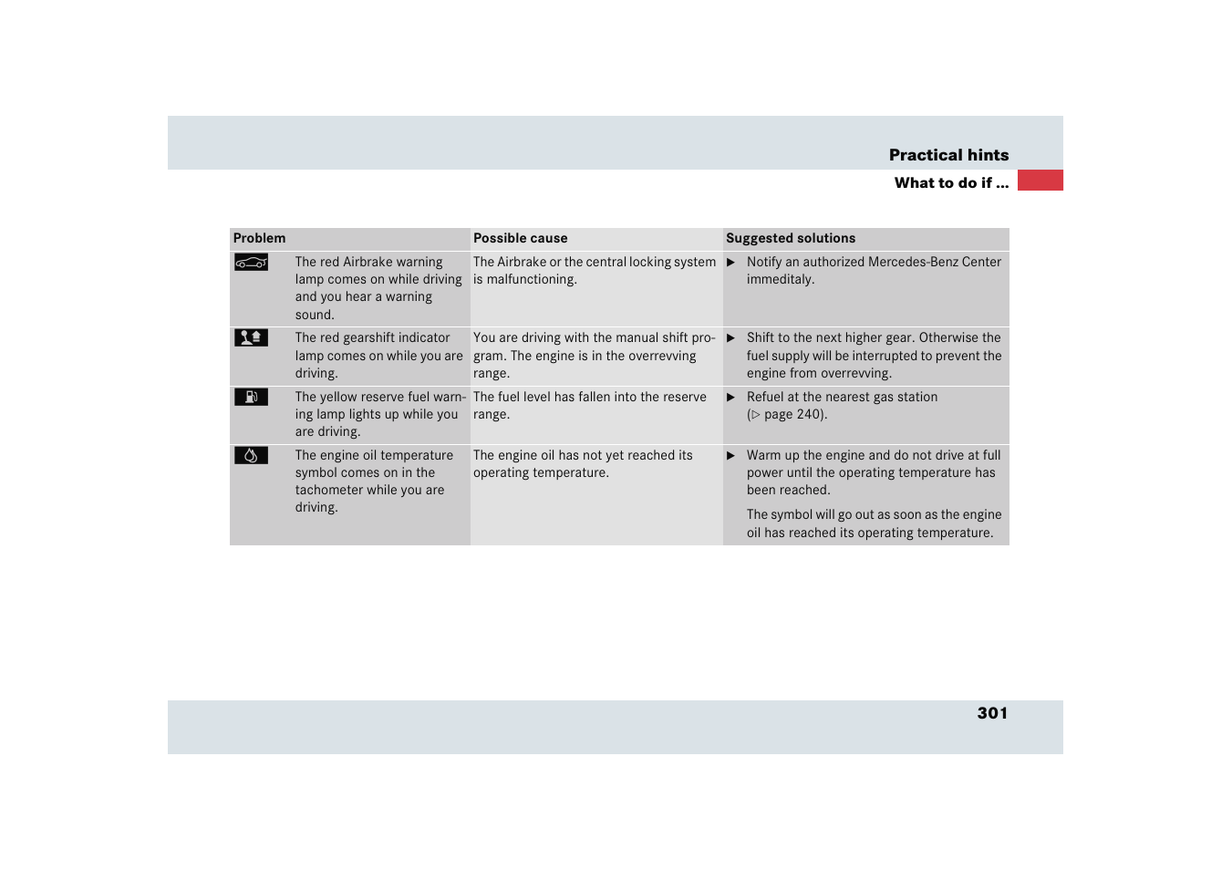 Mercedes-Benz SLR-Class 2005 User Manual | Page 302 / 417