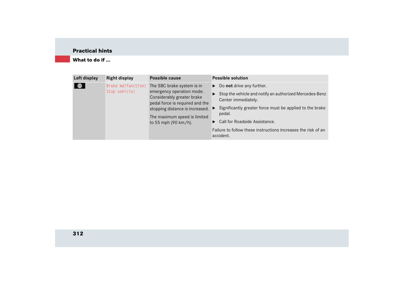 Mercedes-Benz SLR-Class 2005 User Manual | Page 313 / 417
