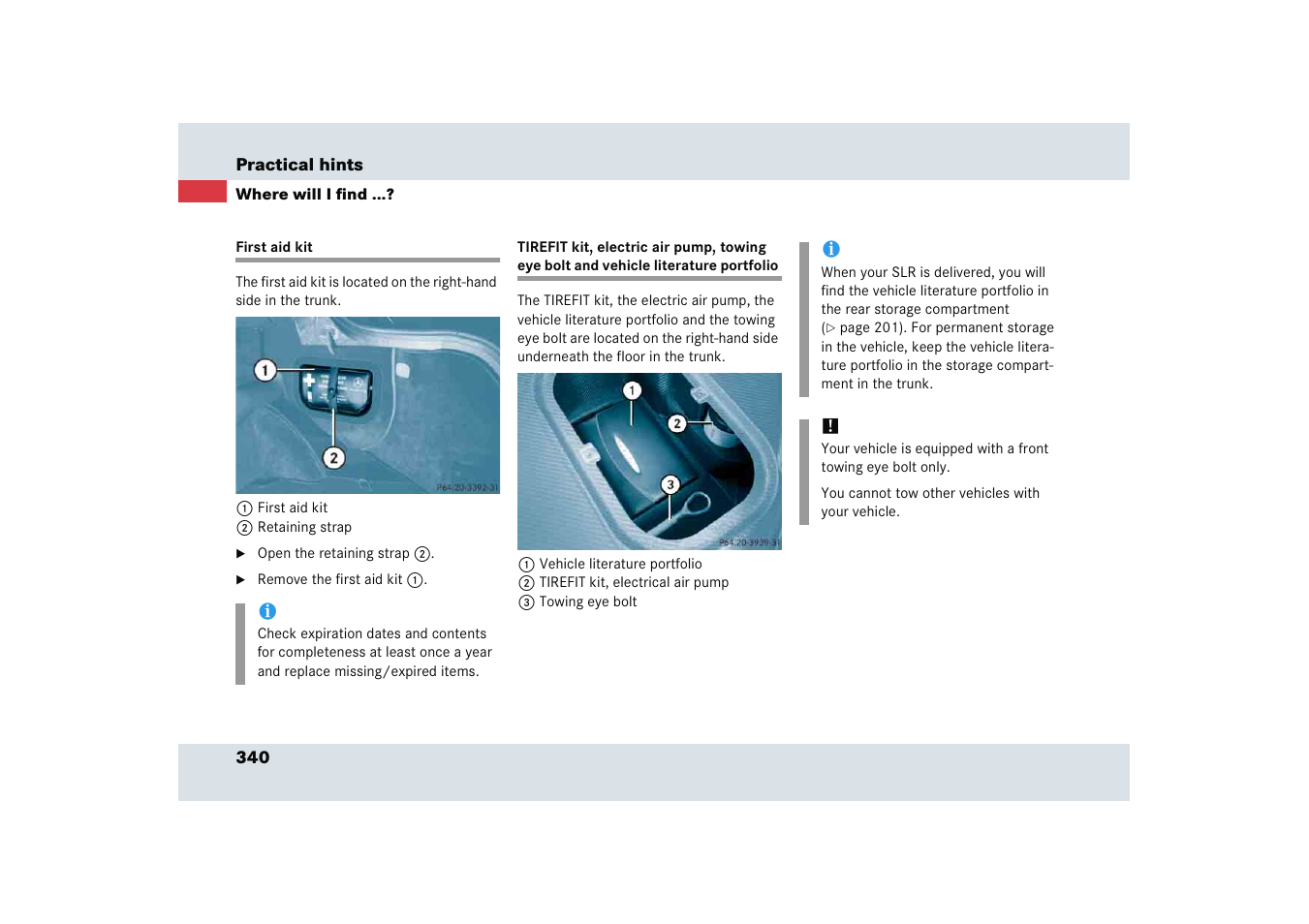 Mercedes-Benz SLR-Class 2005 User Manual | Page 341 / 417