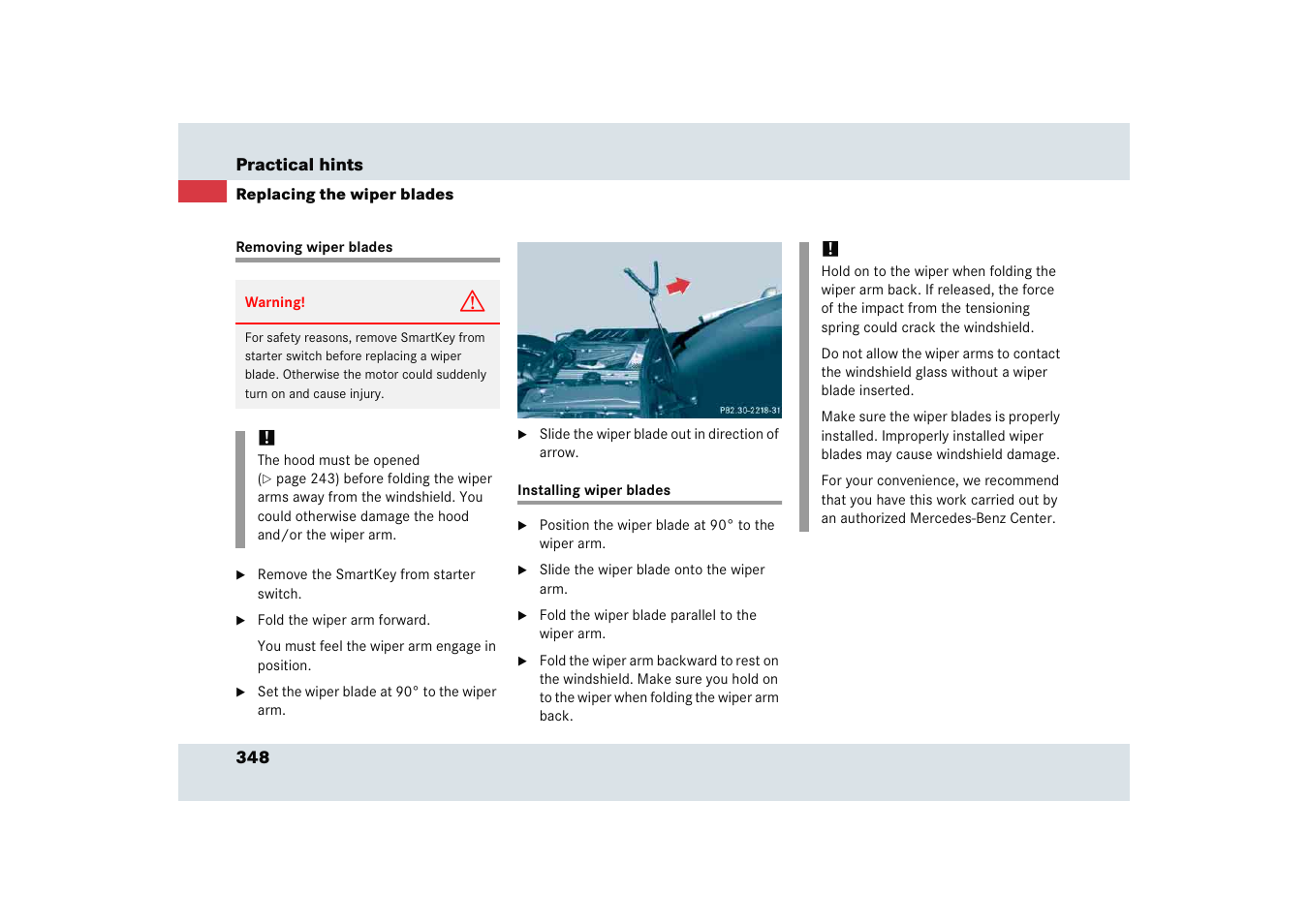 Mercedes-Benz SLR-Class 2005 User Manual | Page 349 / 417