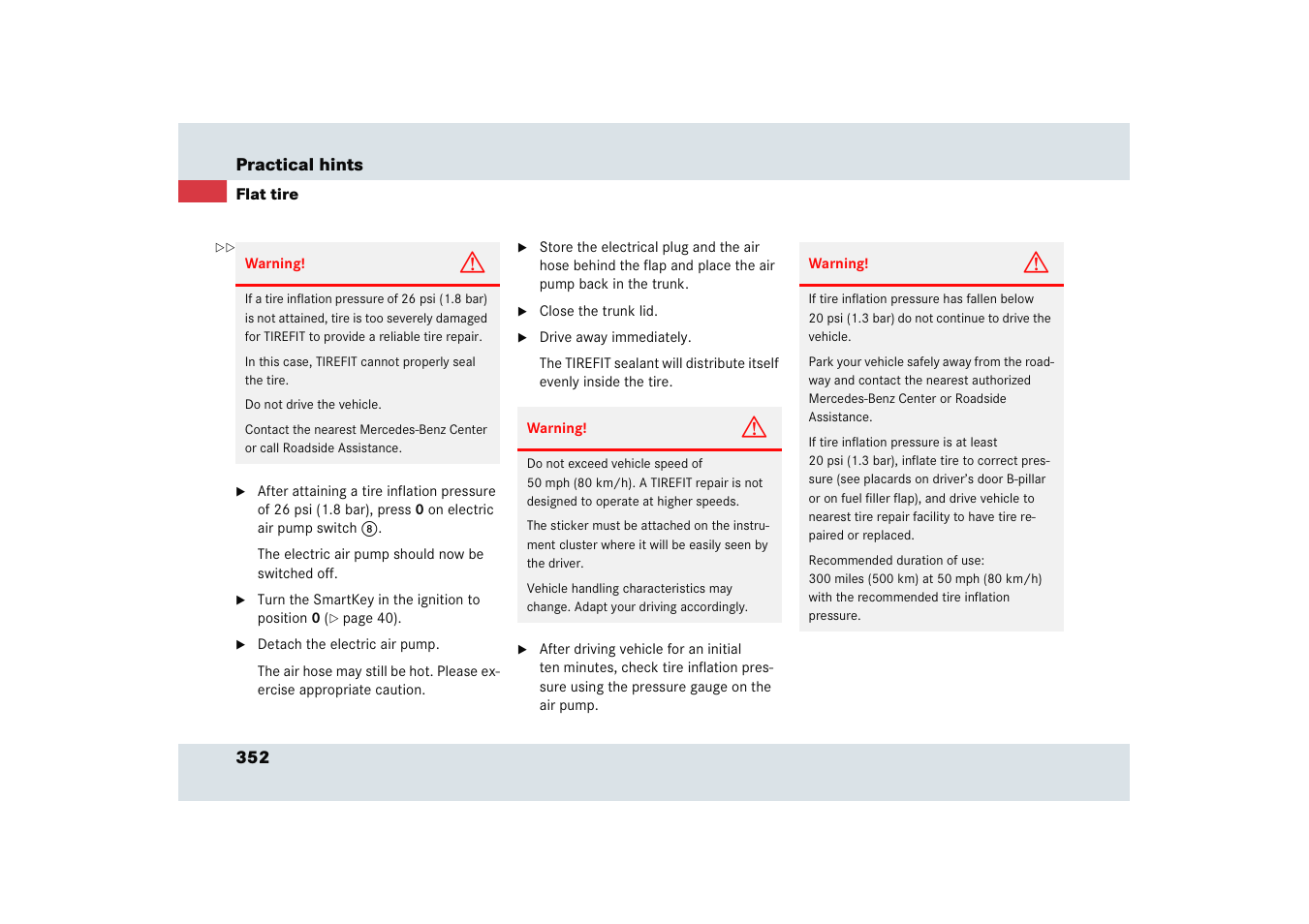 Mercedes-Benz SLR-Class 2005 User Manual | Page 353 / 417