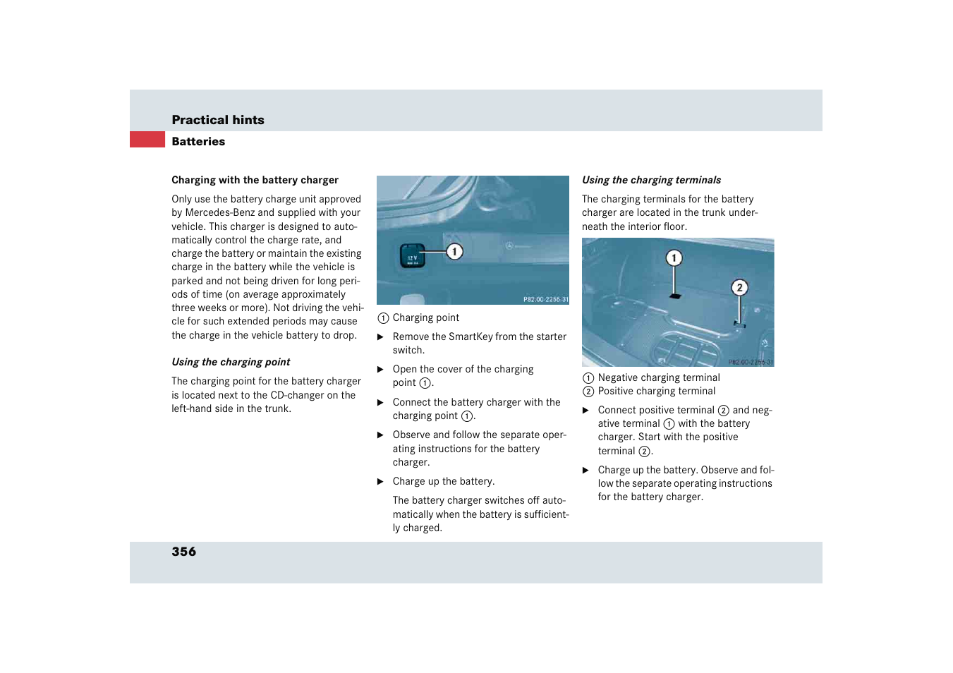 Mercedes-Benz SLR-Class 2005 User Manual | Page 357 / 417