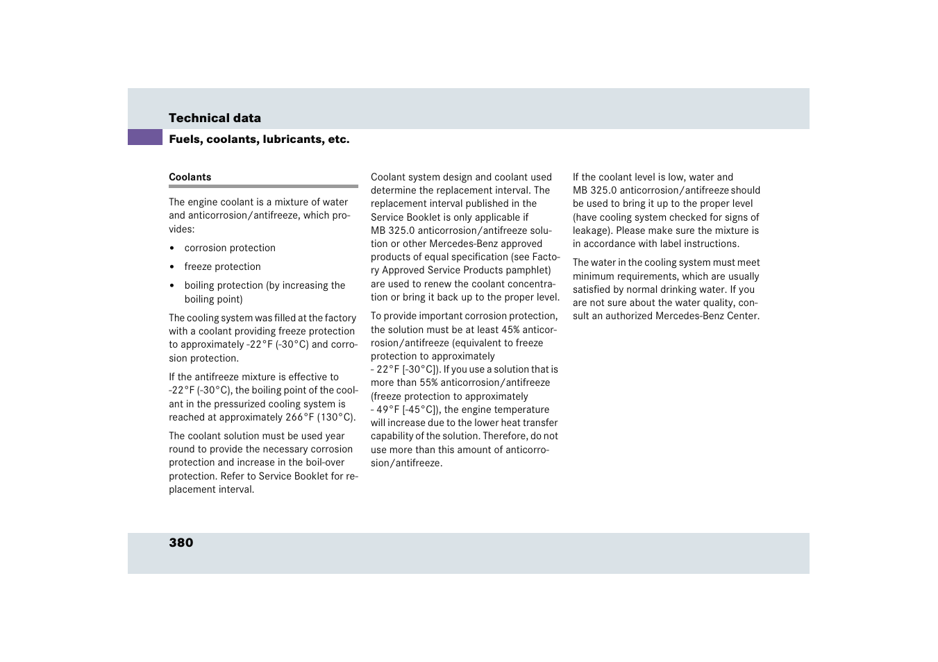 Mercedes-Benz SLR-Class 2005 User Manual | Page 381 / 417