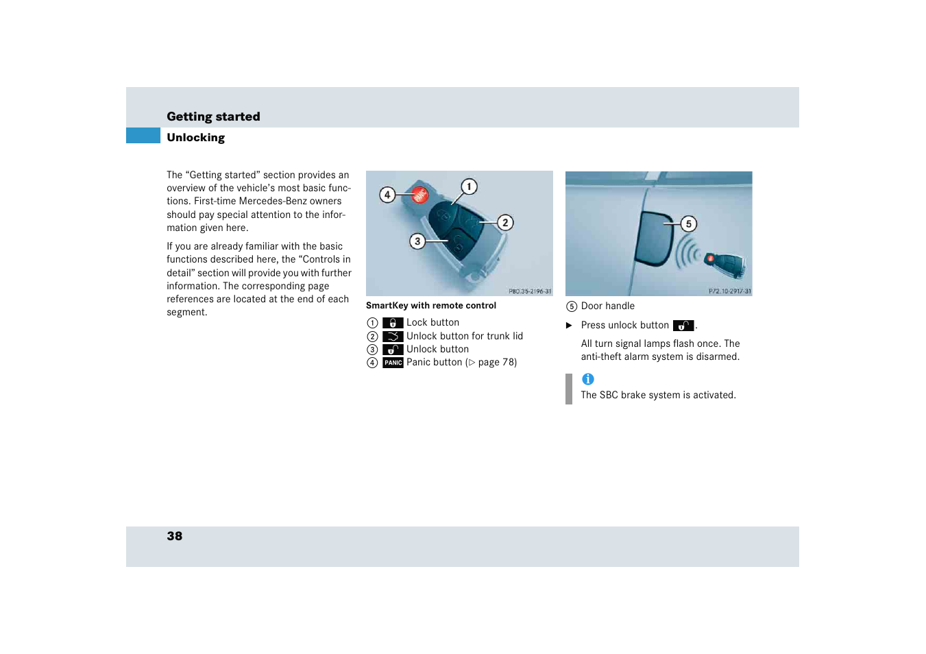 Mercedes-Benz SLR-Class 2005 User Manual | Page 39 / 417