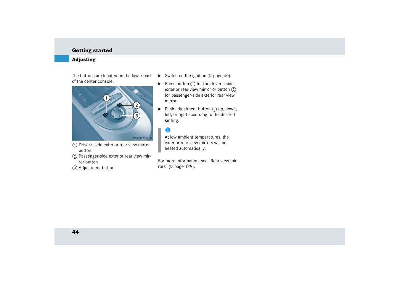Mercedes-Benz SLR-Class 2005 User Manual | Page 45 / 417