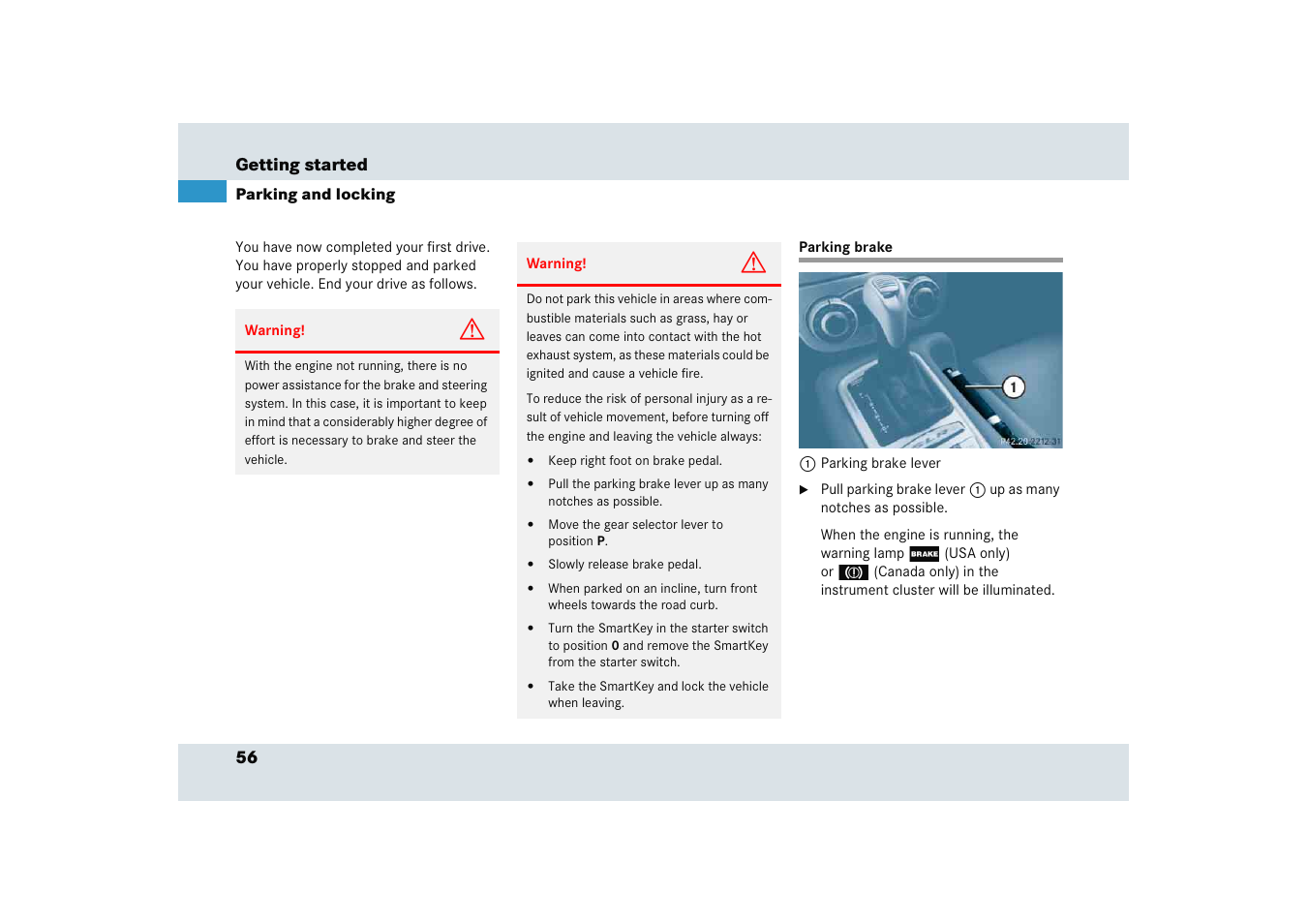 Mercedes-Benz SLR-Class 2005 User Manual | Page 57 / 417