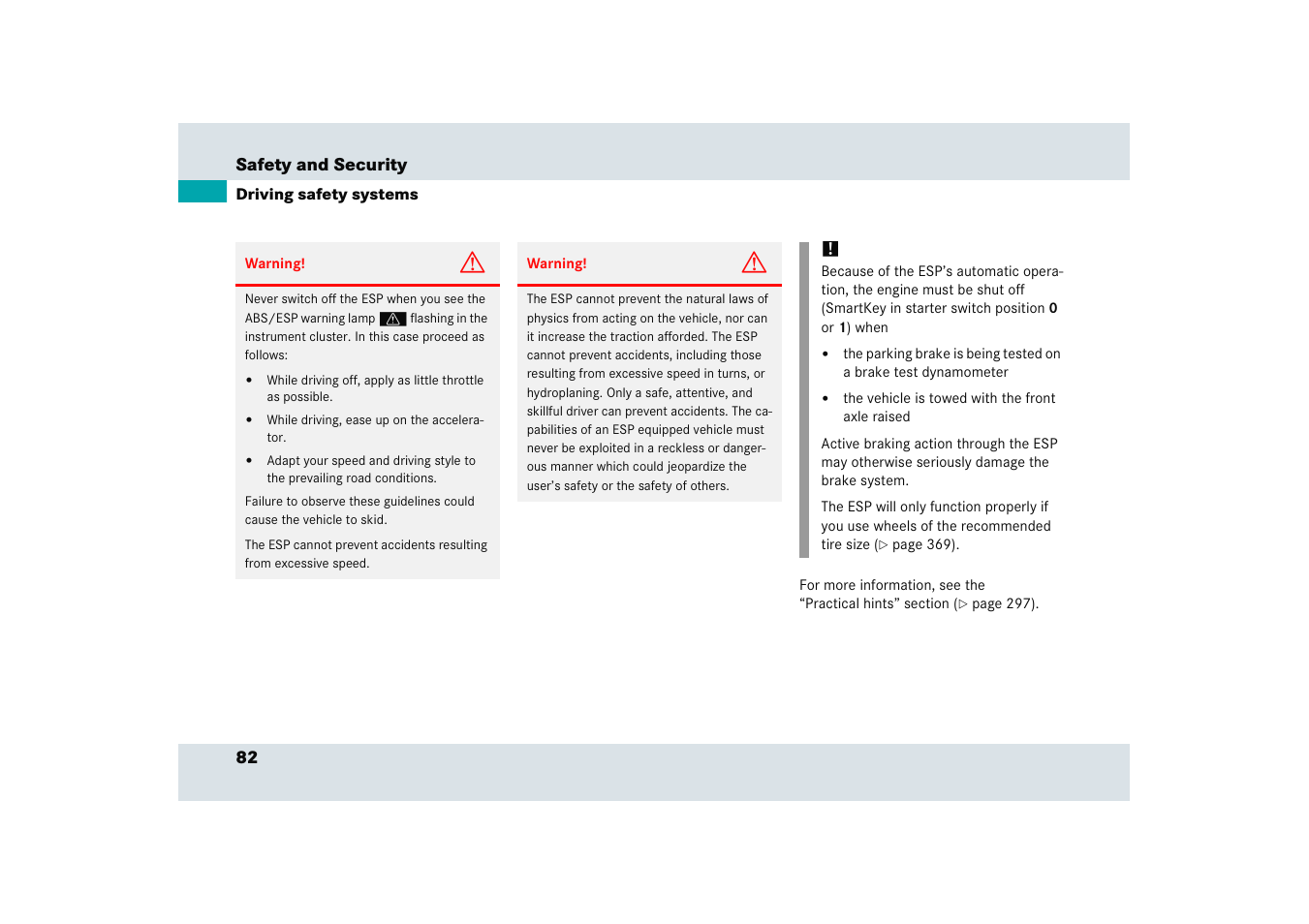 Mercedes-Benz SLR-Class 2005 User Manual | Page 83 / 417