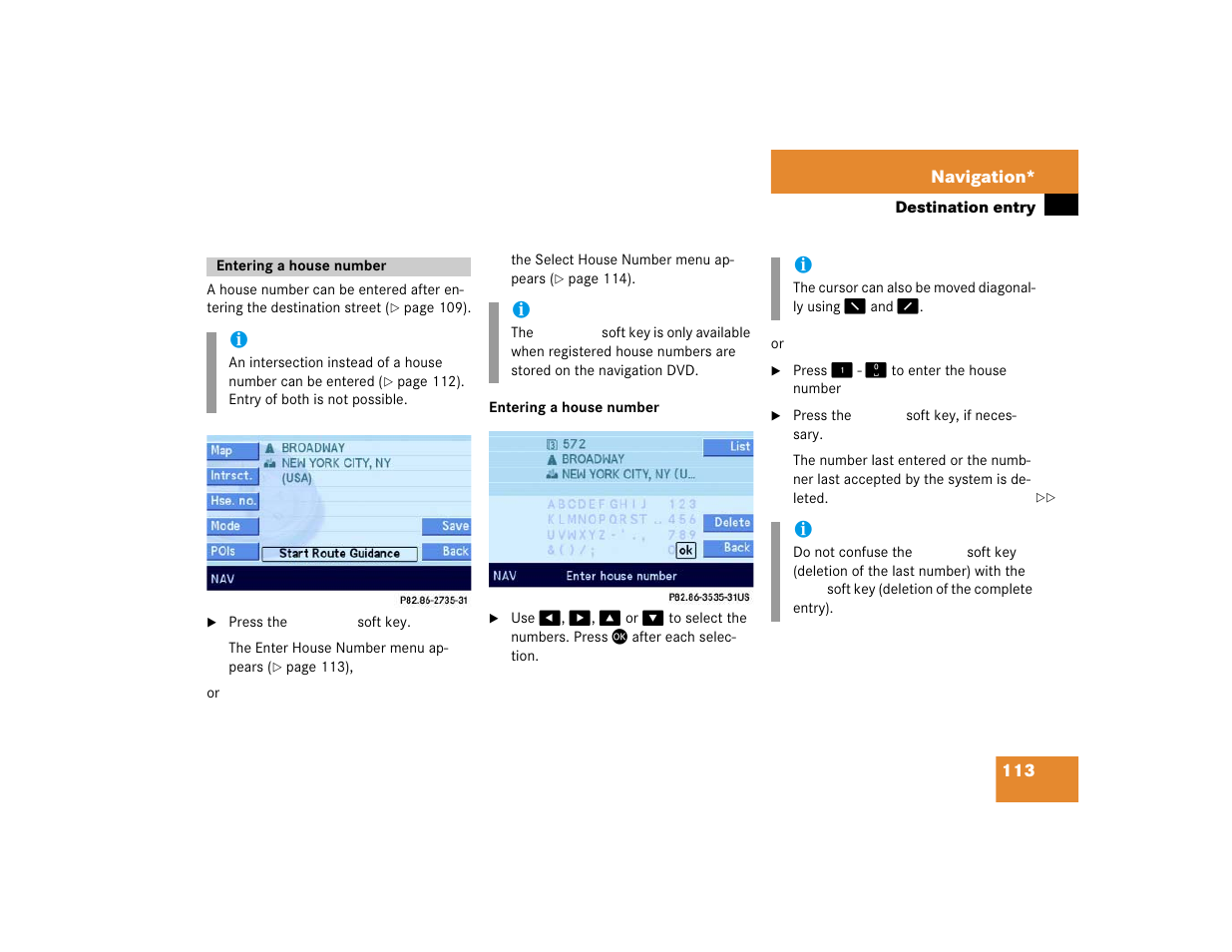 Mercedes-Benz E-Class 2004 COMAND Manual User Manual | Page 114 / 168