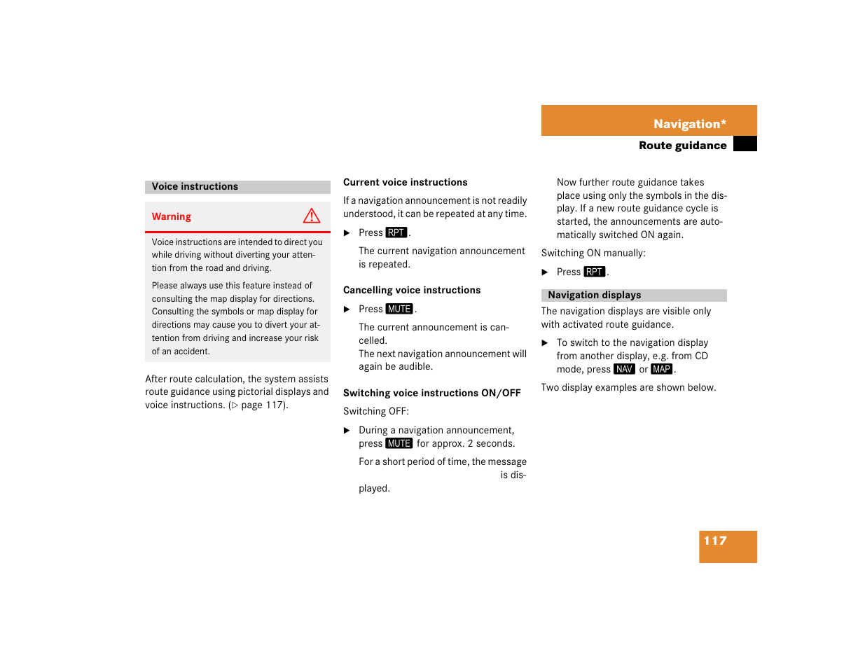 Mercedes-Benz E-Class 2004 COMAND Manual User Manual | Page 118 / 168