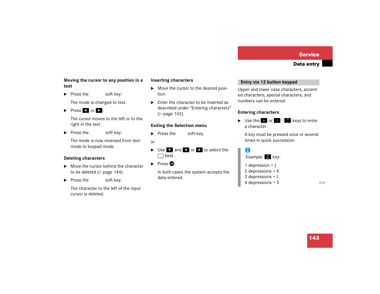 Mercedes-Benz E-Class 2004 COMAND Manual User Manual | Page 144 / 168