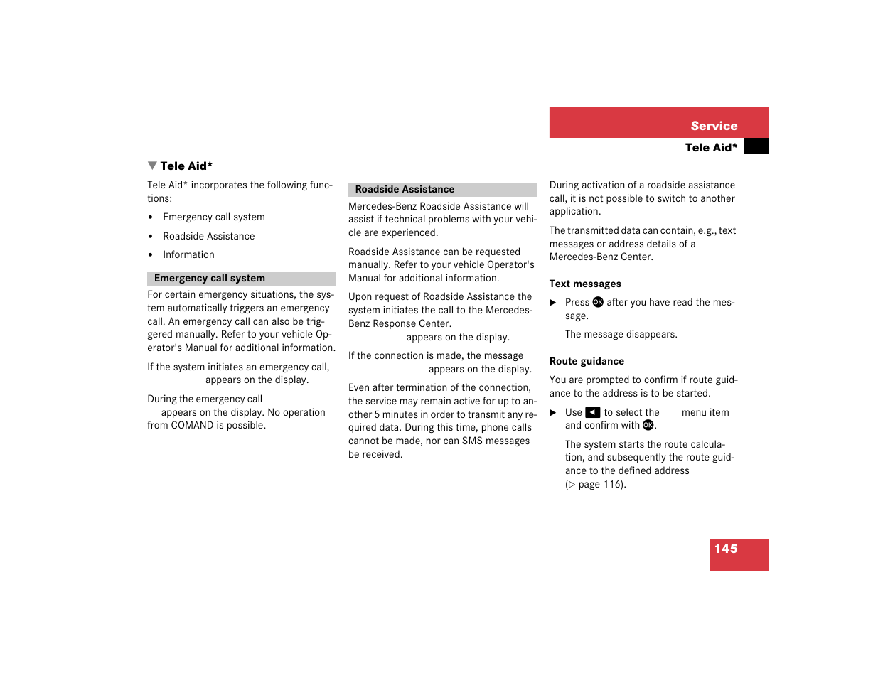 Mercedes-Benz E-Class 2004 COMAND Manual User Manual | Page 146 / 168