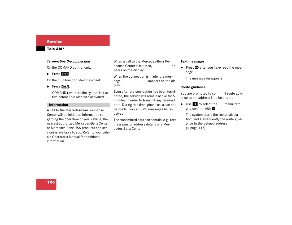 Mercedes-Benz E-Class 2004 COMAND Manual User Manual | Page 147 / 168