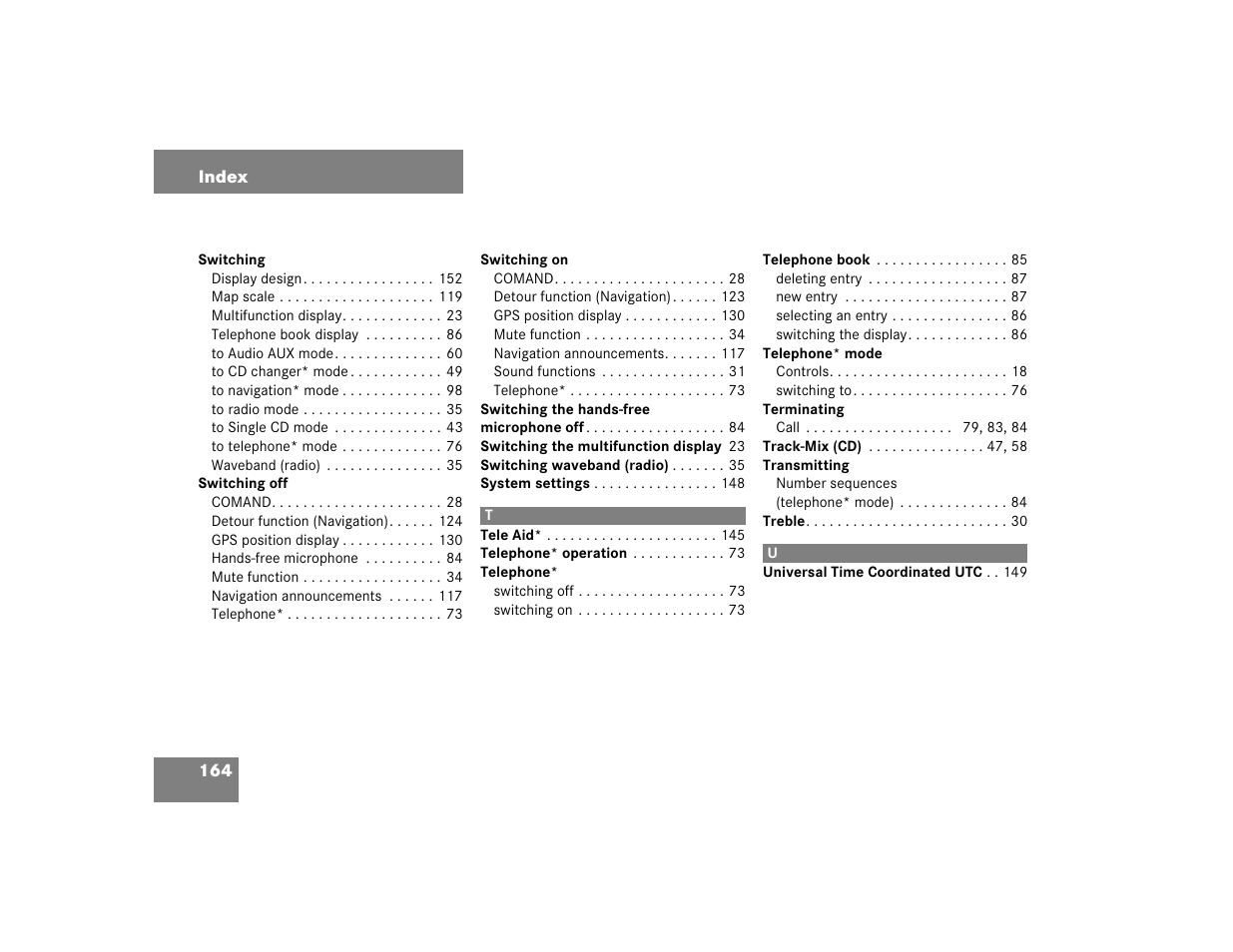 Mercedes-Benz E-Class 2004 COMAND Manual User Manual | Page 165 / 168