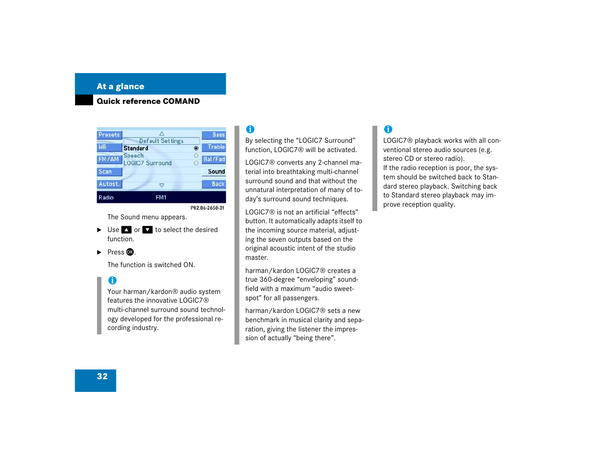 Mercedes-Benz E-Class 2004 COMAND Manual User Manual | Page 33 / 168