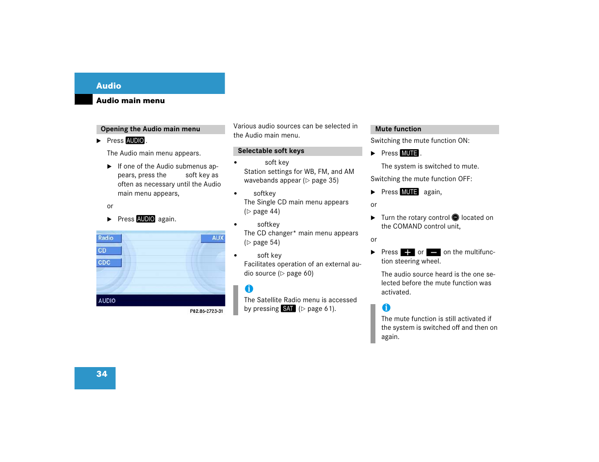 Mercedes-Benz E-Class 2004 COMAND Manual User Manual | Page 35 / 168
