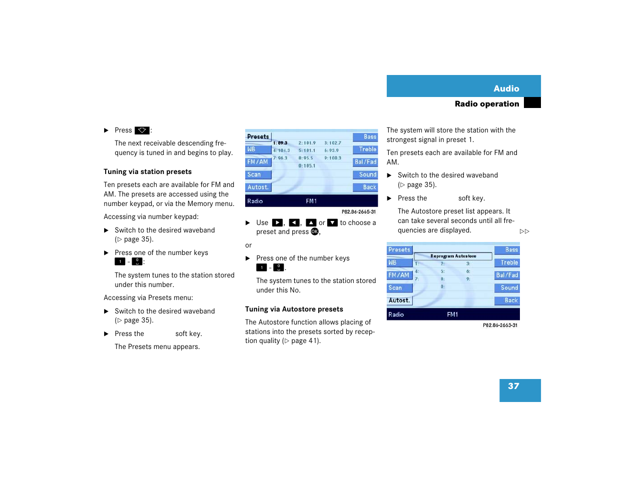 Mercedes-Benz E-Class 2004 COMAND Manual User Manual | Page 38 / 168