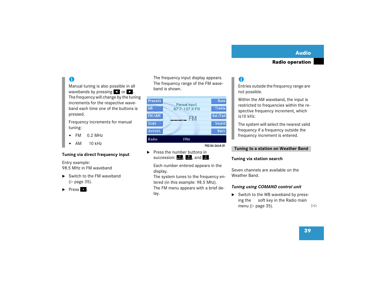 Mercedes-Benz E-Class 2004 COMAND Manual User Manual | Page 40 / 168